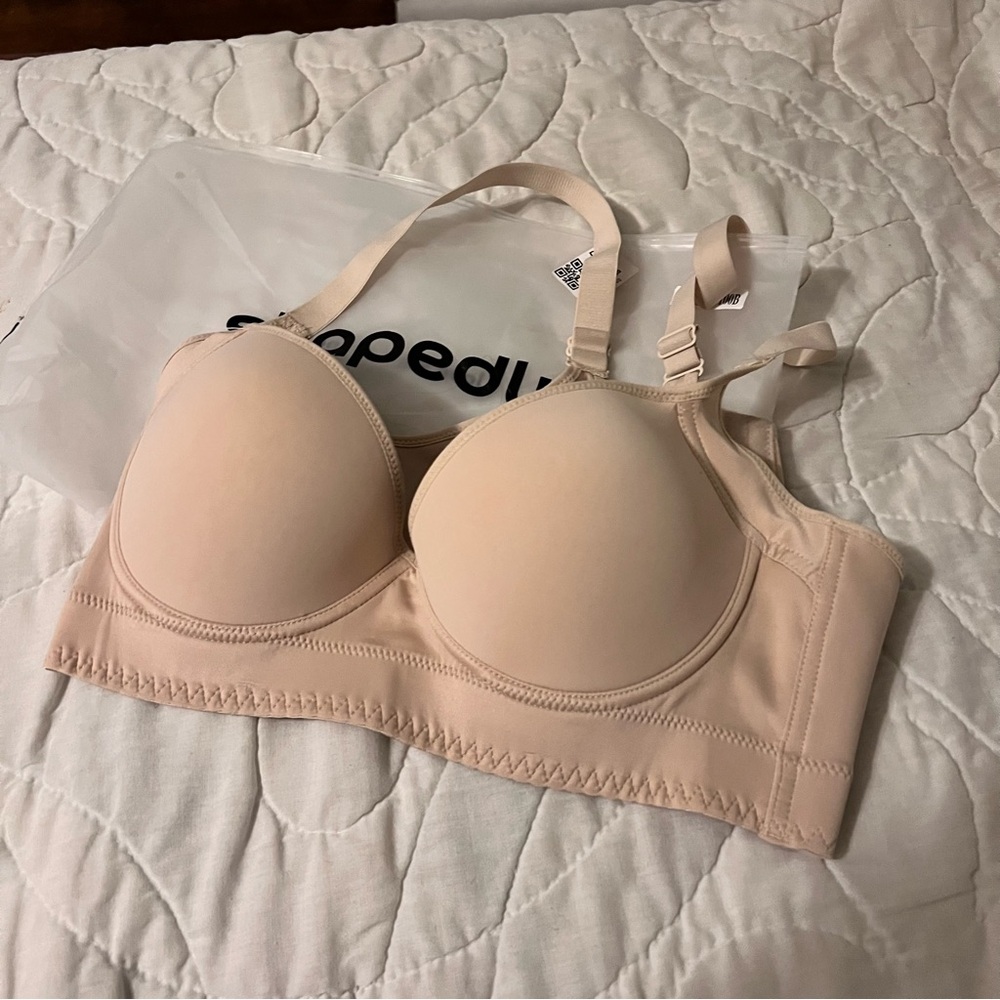 Smooth Beige Full-Coverage Bra